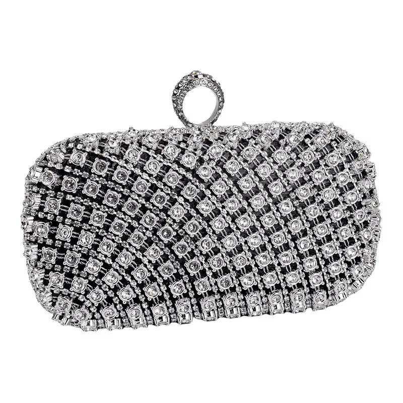 Petit sac à main carré en strass tendance, sac à bandoulière avec chaîne de styliste de luxe, sacs à