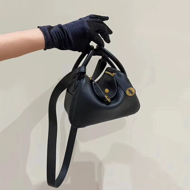 Sac pour femme, mini sac Lindy, mini sac docteur, sac en cuir de vache pour femme, sac à bandoulière