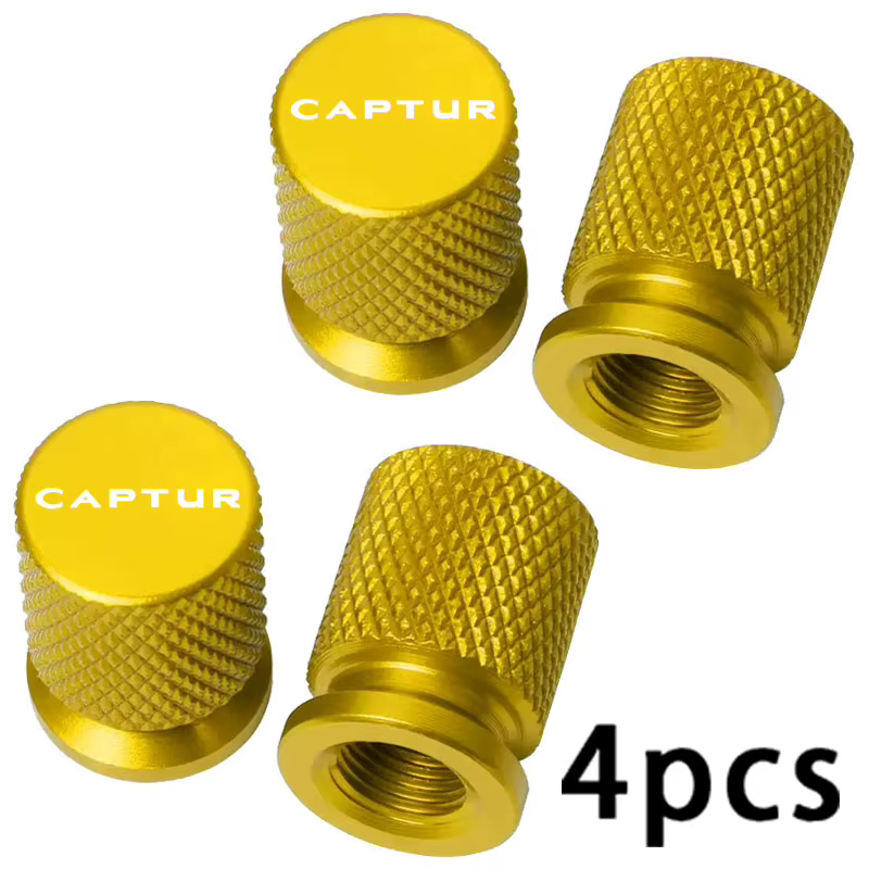 Bouchon de Valve de pneu de voiture, accessoires de voiture colorés, 4 pièces, pour Renault Captur