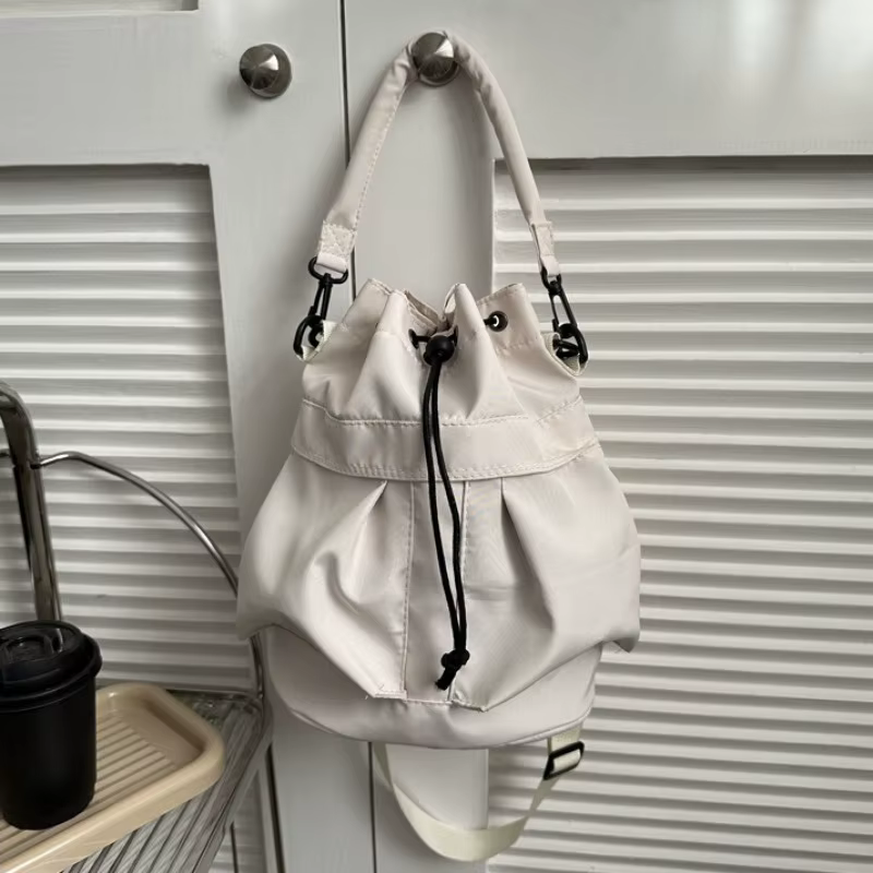 Sac seau minimaliste Oxford grande capacité avec fermeture à cordon, bandoulière réglable, sac à mai