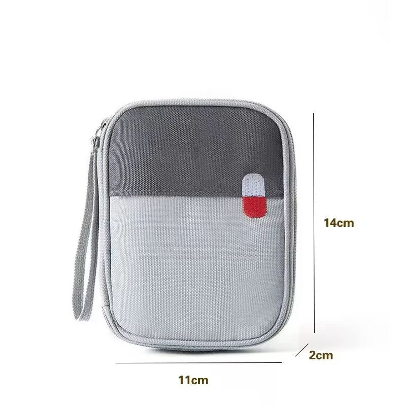 Sac de rangement de médicaments de voyage, étui médical d'urgence, Mini boîte de rangement Portable 