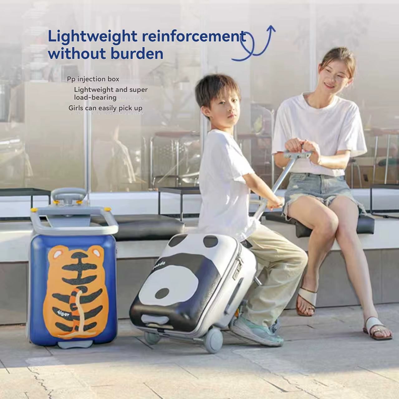 Ensemble de bagages pour enfants 1 pièce qui peut être posé et interdit, valise trolley avec valise