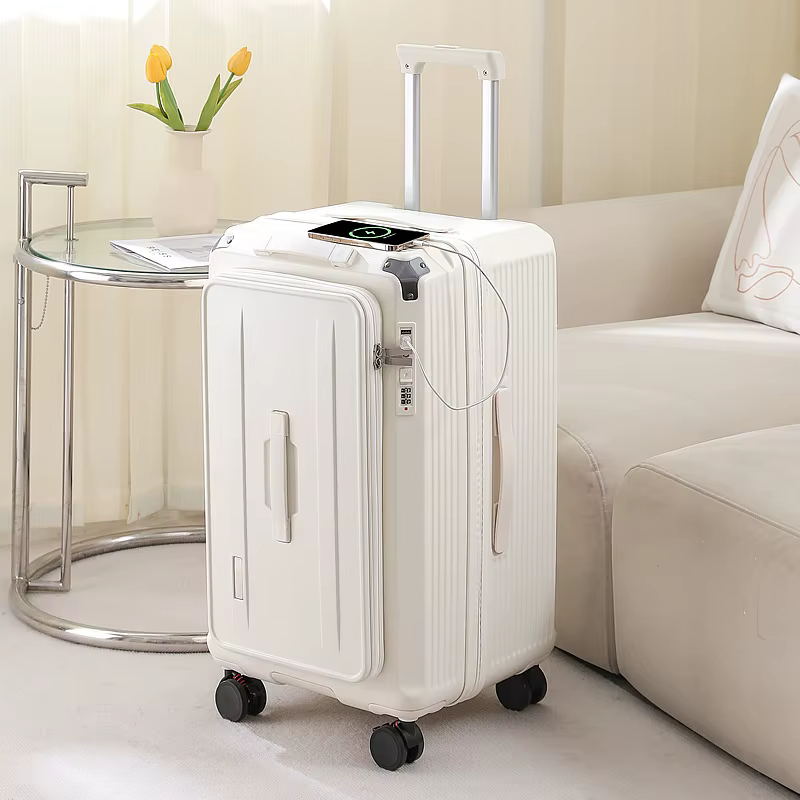 Valise extensible à ouverture latérale de 32/34 pouces, nouveau bagage de grande capacité 2025, 24 p