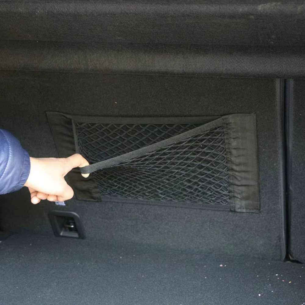 Sac de rangement pour siège arrière de voiture, maille de coffre, organisateur automatique, filet à 