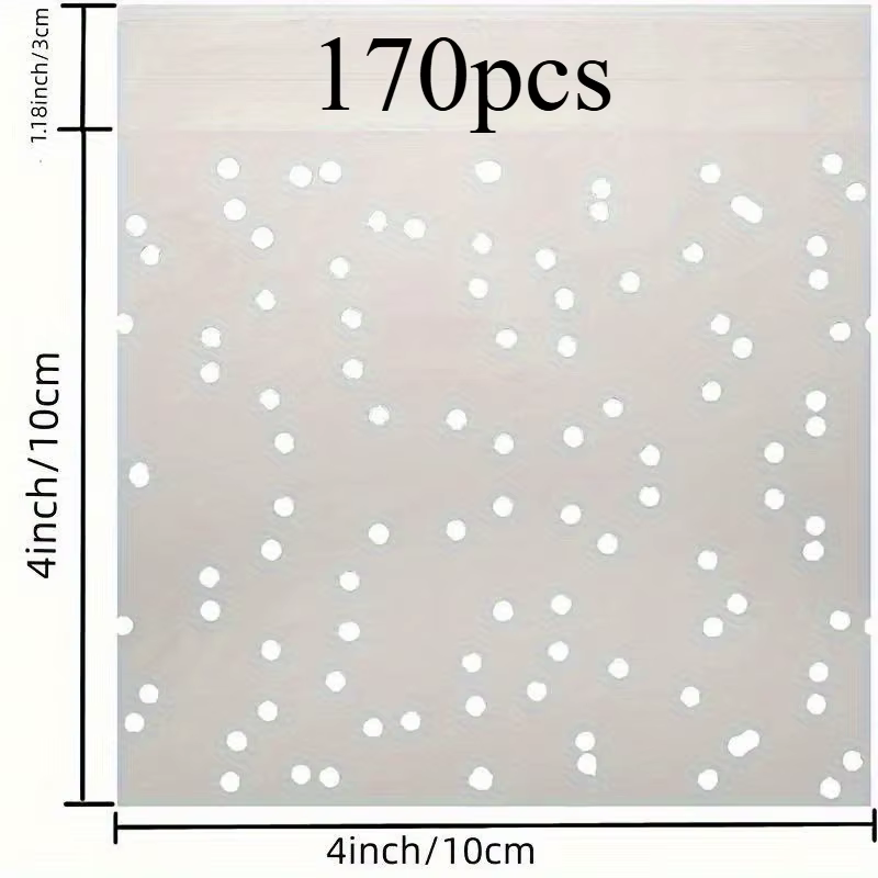 170 sacs en polystyrène transparents réutilisables et refermables - pour biscuits, produits de boula