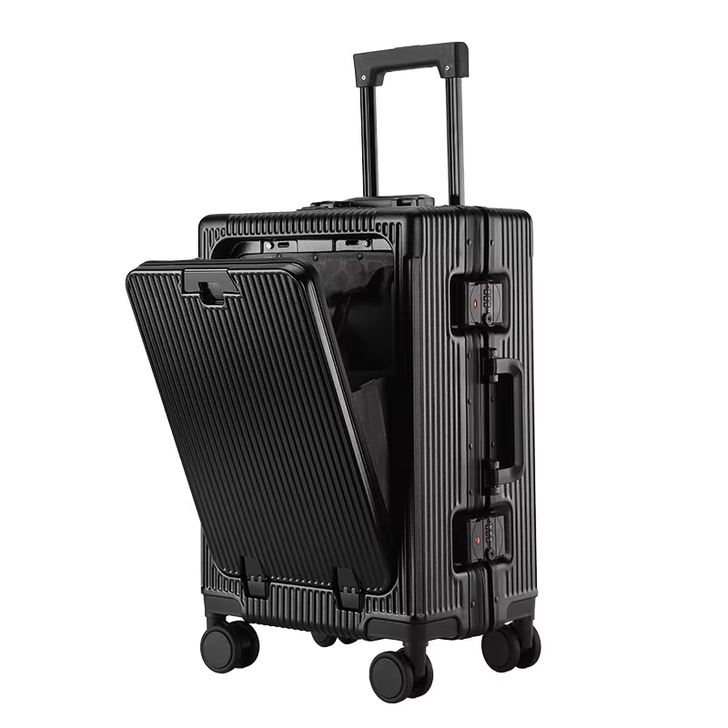 20/24 pouces le nouveau bagage multifonctionnel cadre en aluminium boîtier de chariot avec porte-gob