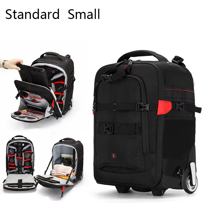 Sac à dos professionnel pour appareil photo SR, valise de voyage Trolley, photographie, vidéo, photo