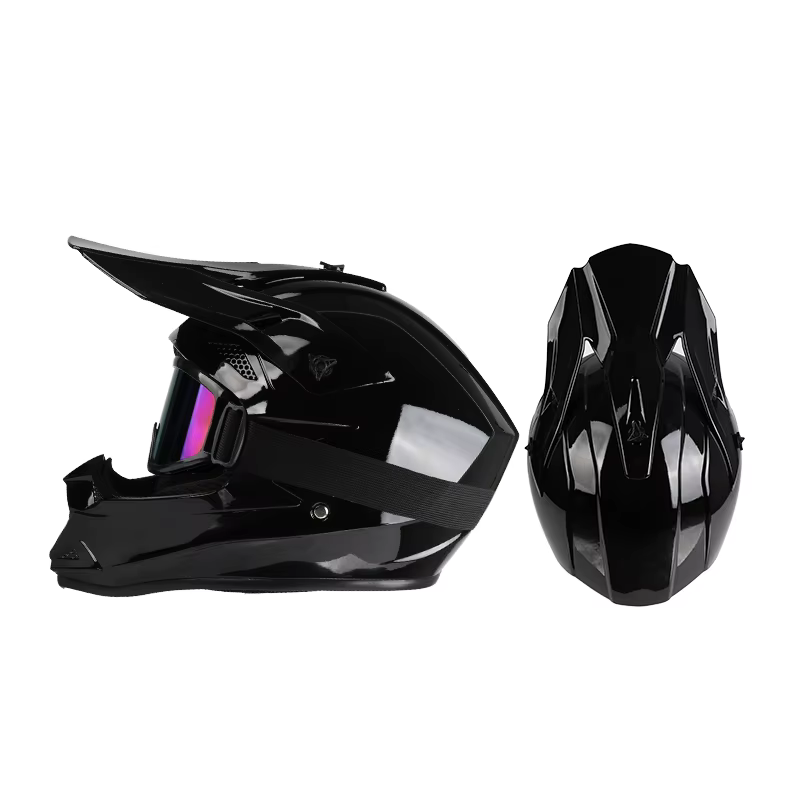 Casque de moto tout-terrain, rallye, descente, casque intégral avec lunettes, adapté à toutes les sa