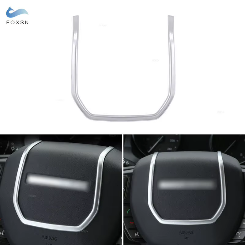 Cadre de panneau de volant intérieur de voiture, garniture ABS chromé, accessoires pour Land Rover R