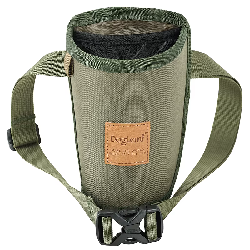 Sac de Rangement Portable pour Friandises pour Chien – Sac Banane pour Promenade en Extérieur, Poche