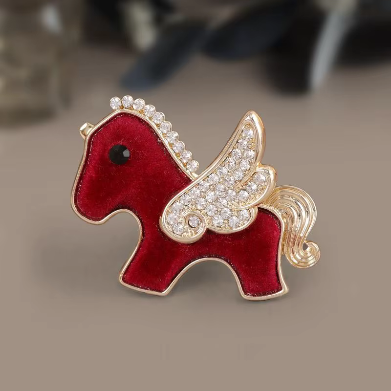 Pince à cheveux en poils de cheval rouge pour femme, nouveau style automne-hiver, pince à cheveux en