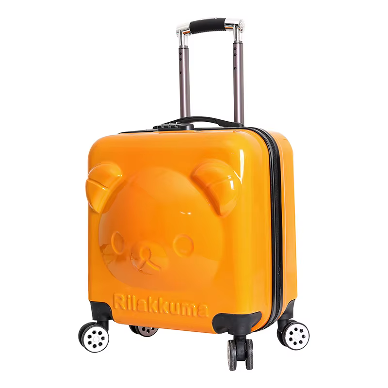 Valise à roulettes pour enfants, valise d'étudiant de 18 pouces avec roue universelle, mot de passe,