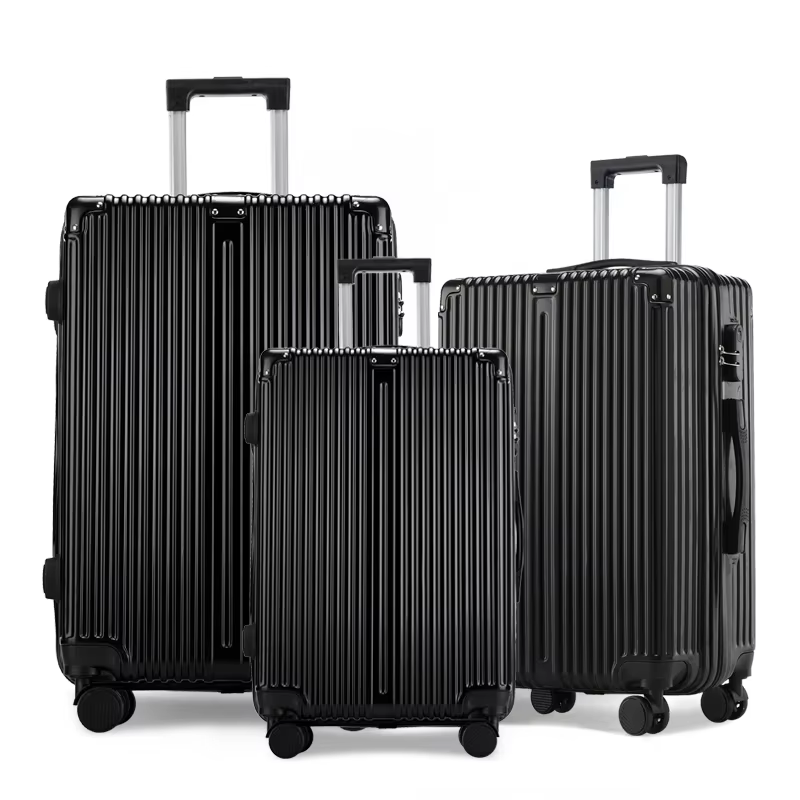 Ensemble de bagages 3 pièces avec protections d'angle, coque rigide Durable de 20/24/28 pouces, roue