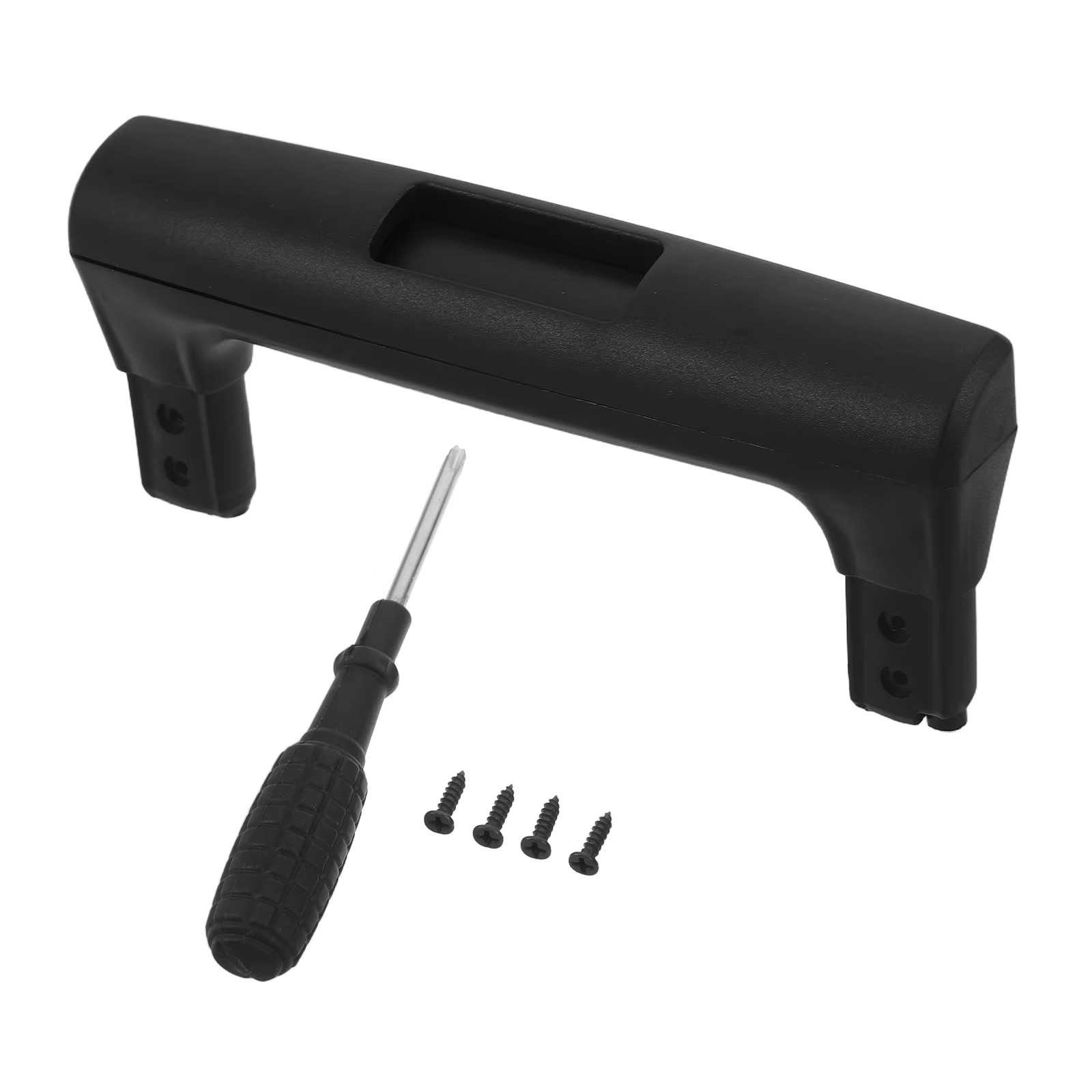 Poignée de remplacement universelle noire en plastique pour valise, barre rétractable à visser pour 