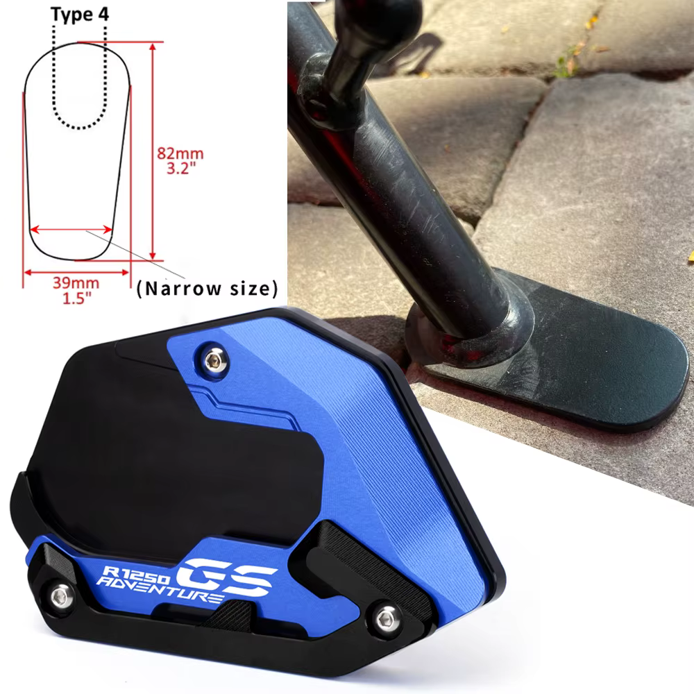 Moto CNC R1250 GS Adventure béquille pied béquille latérale rallonge plaque de Support agrandir pour