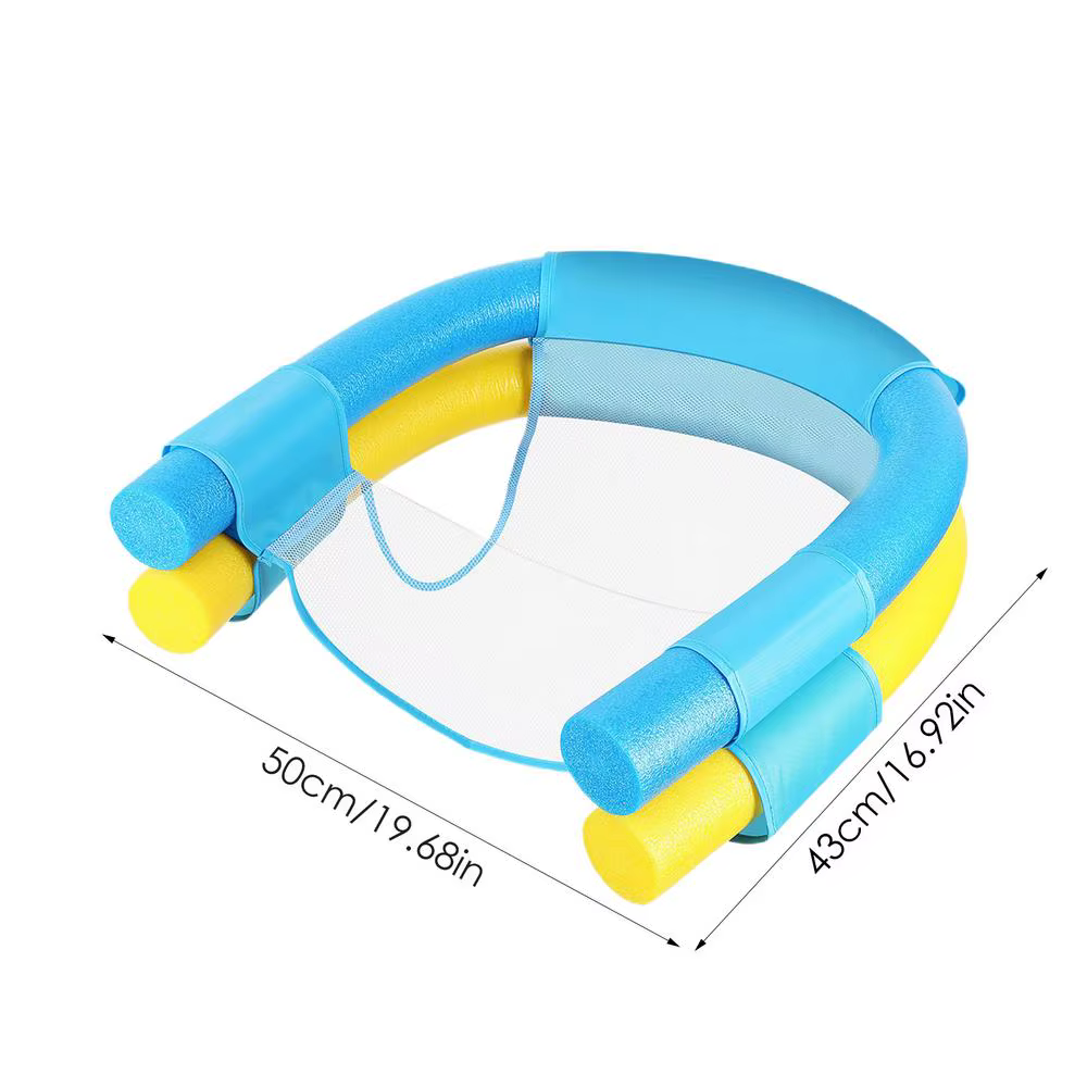1 hamac flottant pour piscine, chaise longue flottante, couverture en filet durable pour lit de pisc