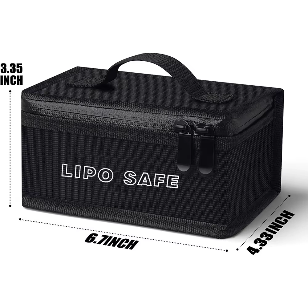 Sac de protection ignifuge pour batterie Lipo, pochette de protection pour batterie au lithium pour 
