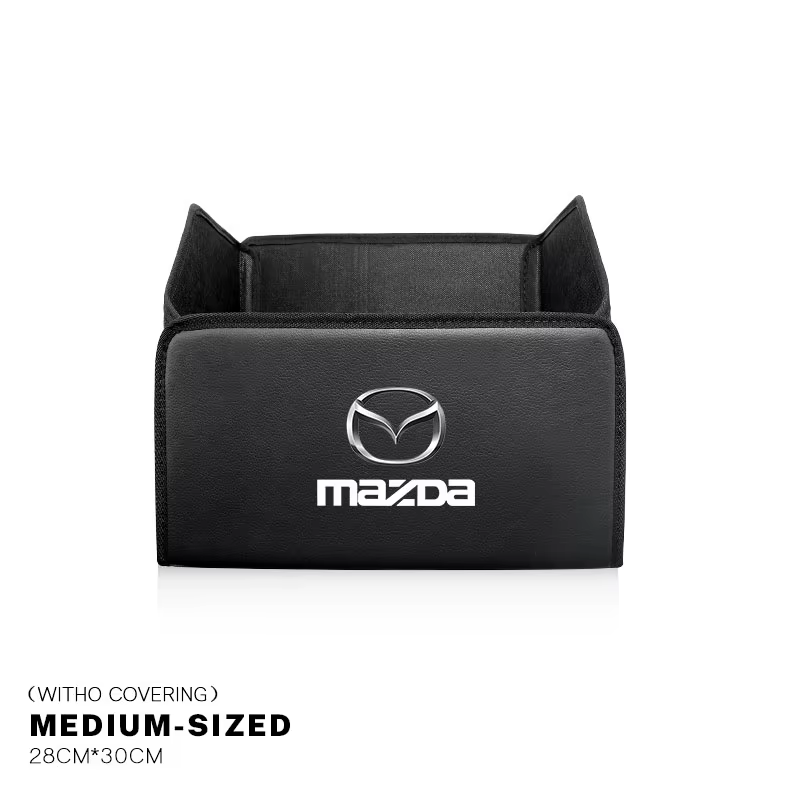 Boîte de rangement de coffre de voiture pliante, valise en cuir, bacs de rangement pour Mazda 2 3 6