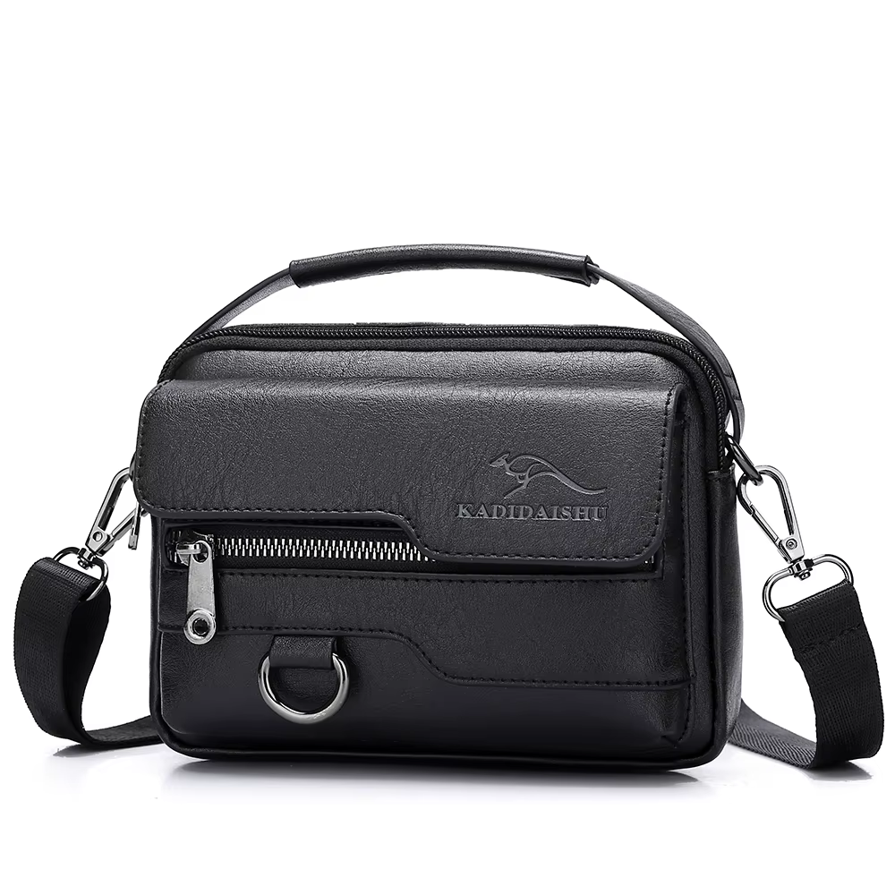 Sacs messagers de luxe de la marque Kangaroo, sacs en cuir décontractés pour hommes, sac bandoulière