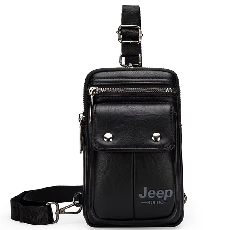 JEEP BULUO petit sac à bandoulière multifonction marque hommes sac à bandoulière jambes taille sac p