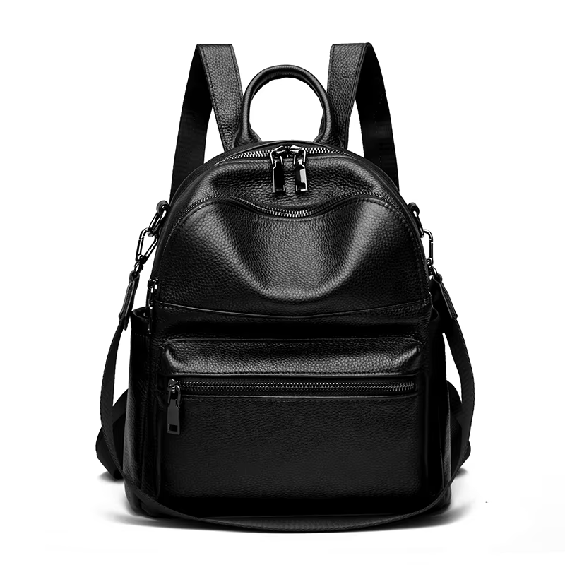 Sac à dos en cuir de vache, Simple et élégant, multi-transportage, petit sac à main pour vêtements d