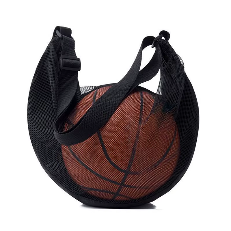 Sac de transport individuel pour ballon avec poche zippée, sac de rangement en maille pour équipemen
