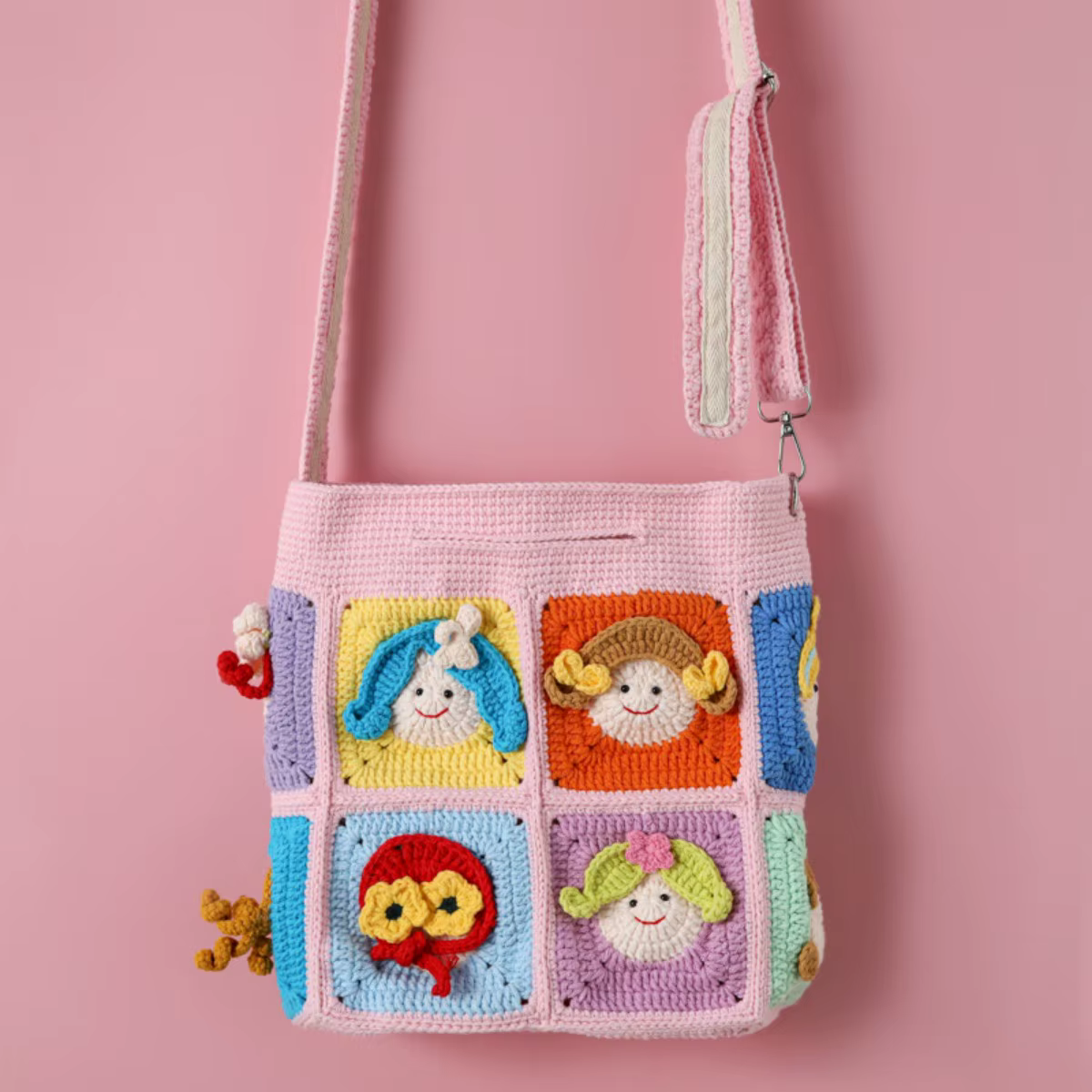 Bloc de mode Crochet nouveau Style Xuefei fil Crochet 12 pièces laid bébé grand sac mignon bébé sac 