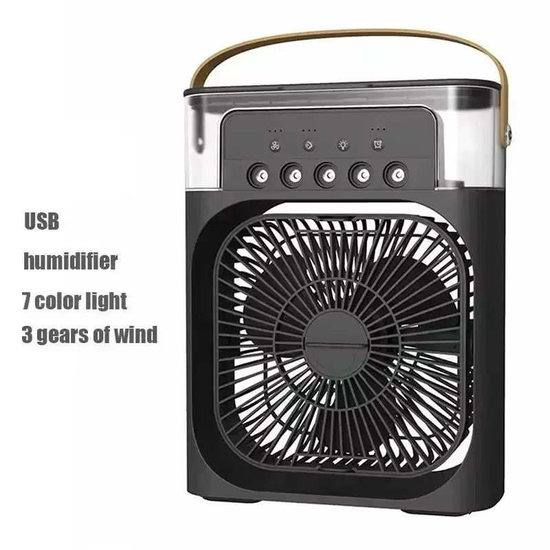 Nouveau 3 en 1 ventilateur climatiseur ménage Mini refroidisseur d'air LED veilleuse Portable humidi