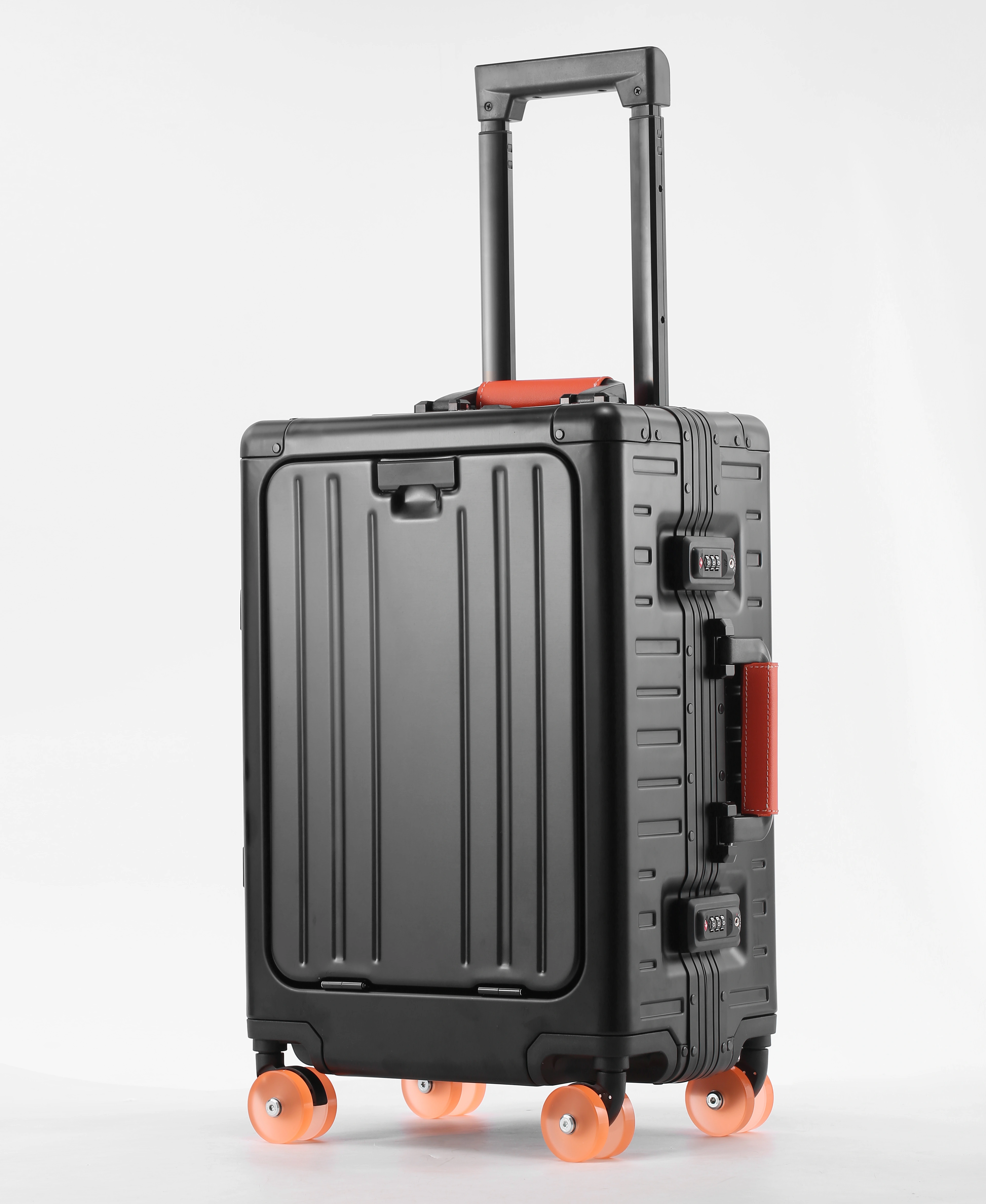 Valise AIWEINY en alliage d'aluminium et de magnésium, ouverture frontale, 360° °   Valise de voyage