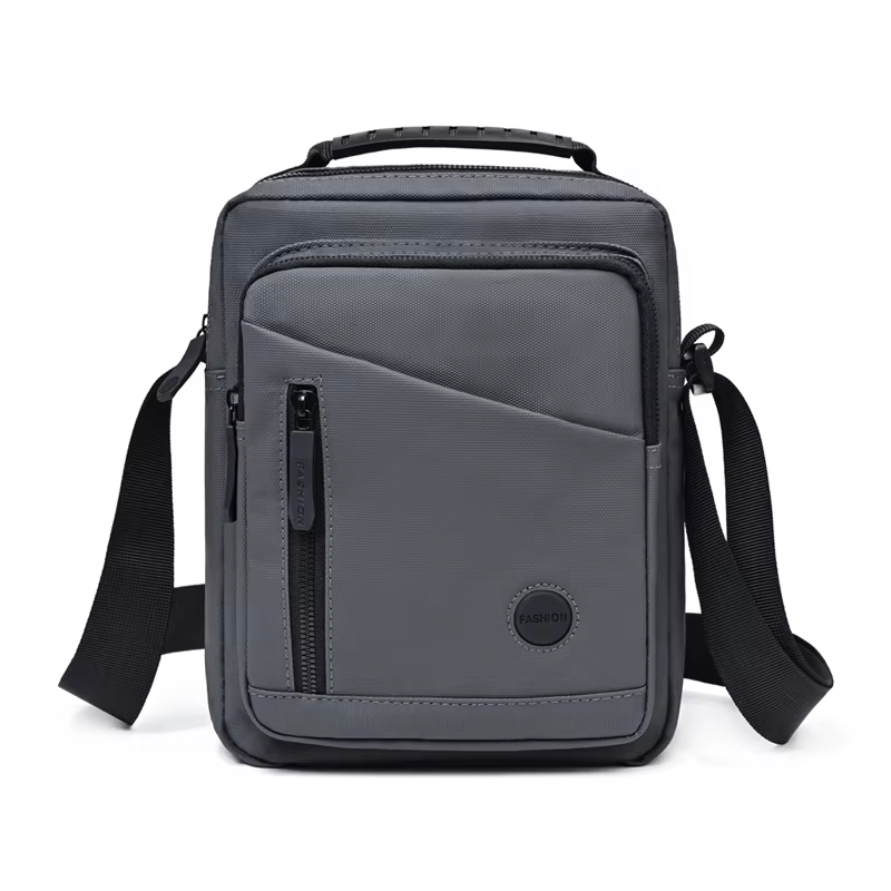 Sac messager pour homme en tissu Oxford, compact, multi-poches, pour affaires, décontracté, voyage, 