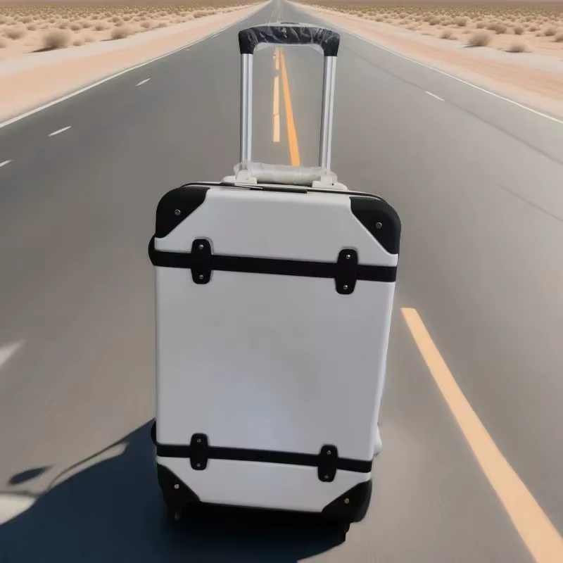 Bagage à main de 20 pouces de style britannique avec 360 °   Roues à roulettes, valise à roulettes p