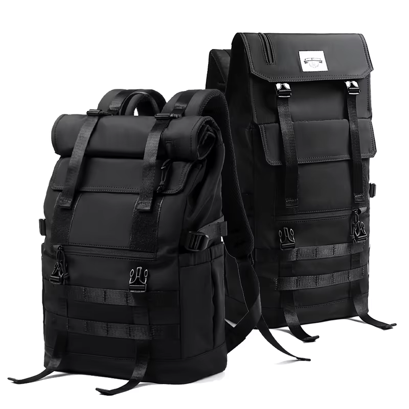 MOYYI 3 en 1 sac à dos pour ordinateur portable extensible hommes femmes grand rouleau haut voyage s