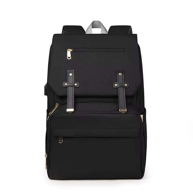 Sac de maman multifonctionnel avec coussin d'air de décompression, sac de mère et de bébé pour sorti