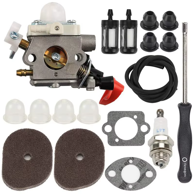 C1M-S267A FS56RC Kit Carburateur pour Stihl FS40 FS50 FS56 FS70 FC56 FC70 HT56 KN56 KM56 Tondeuse