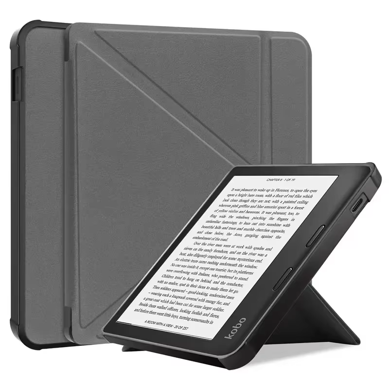 Étui intelligent en cuir PU pliable en Y pour Kobo vebra, coque arrière en TPU pour document, 7 pouc