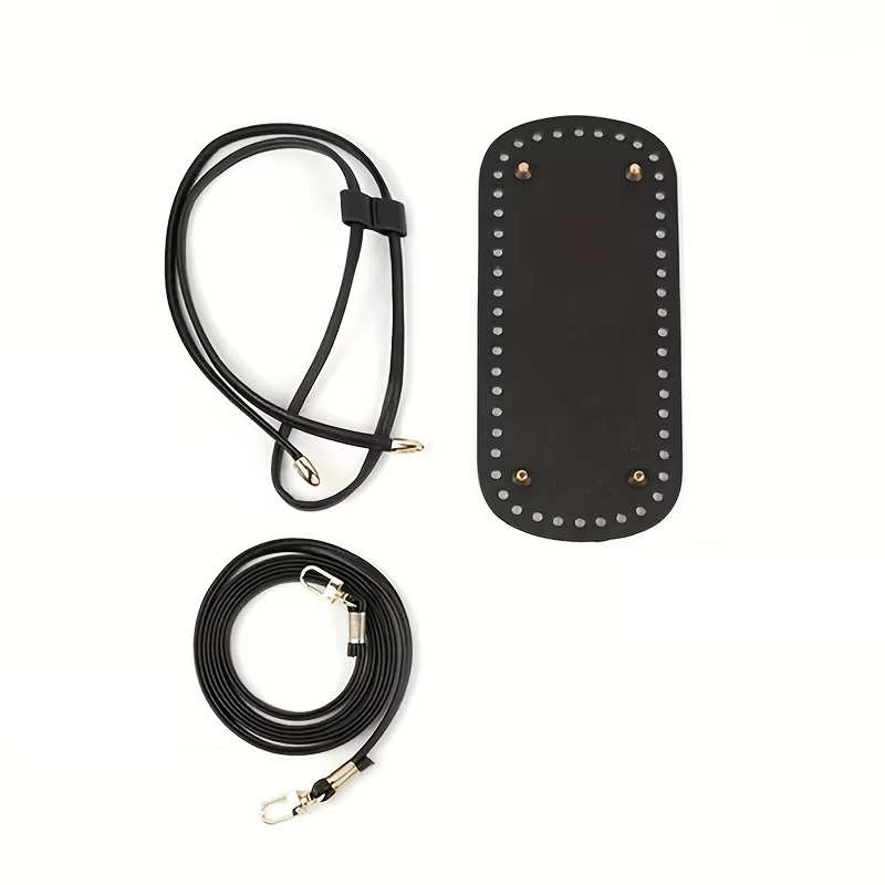 3 pièces sac tricoté sangle inférieure accessoires bricolage tissé à la main sac poignée sangle seau