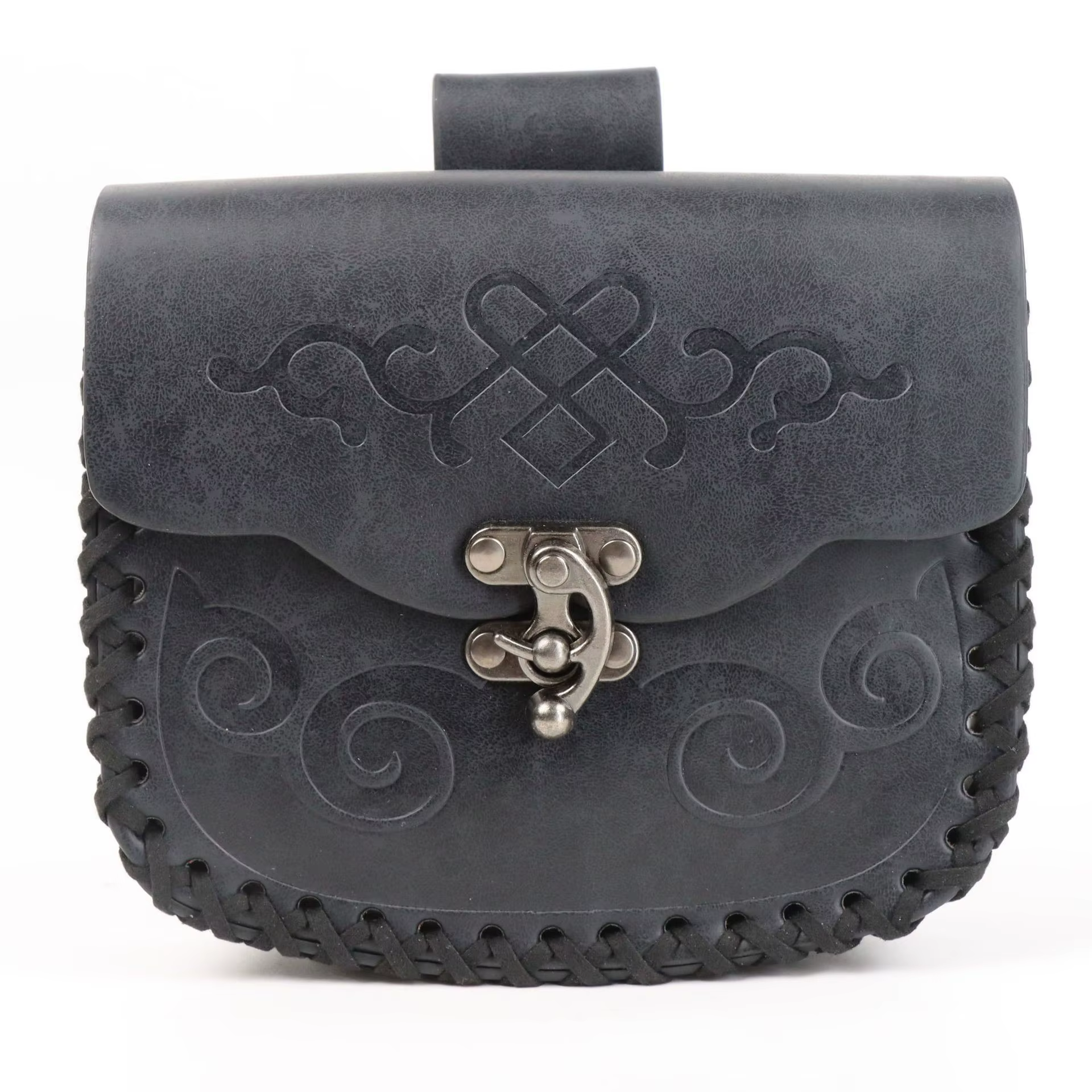 Pochette de ceinture en cuir médiévale, sac banane vintage, portefeuille de taille Renaissance pour 