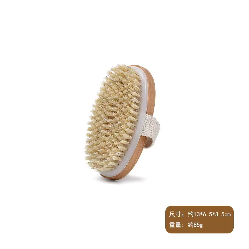 Brosse de bain naturelle avec Long manche en bois, brosse de corps de douche, épurateur de dos, épon