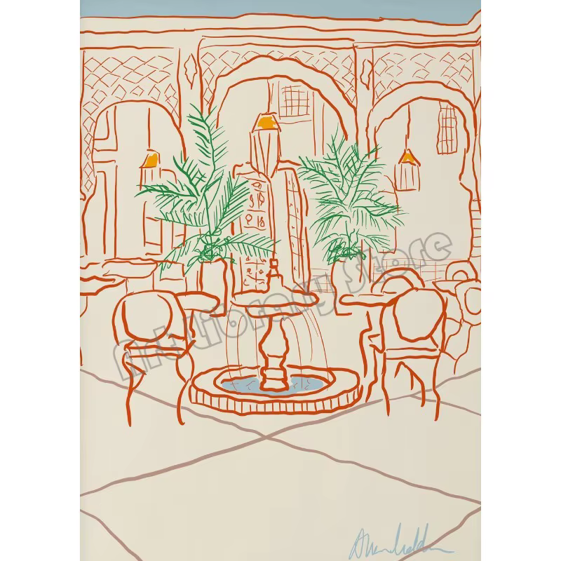 Affiche sur toile, peinture murale, images décoratives pour la maison et l'hôtel, thème voyage au Ma