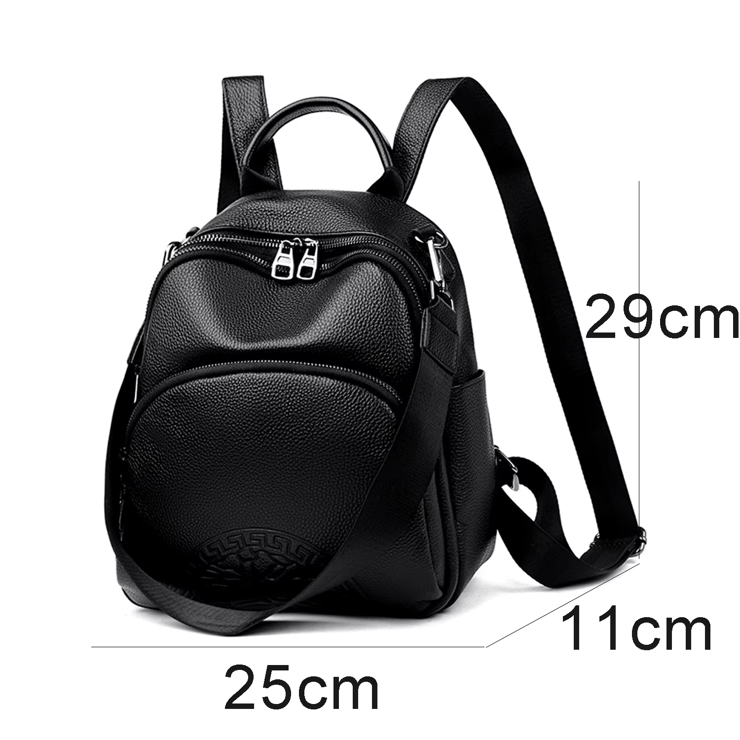 Sacs à dos en cuir véritable pour femme, mode urbaine, antivol, cuir de qualité supérieure, fermetur