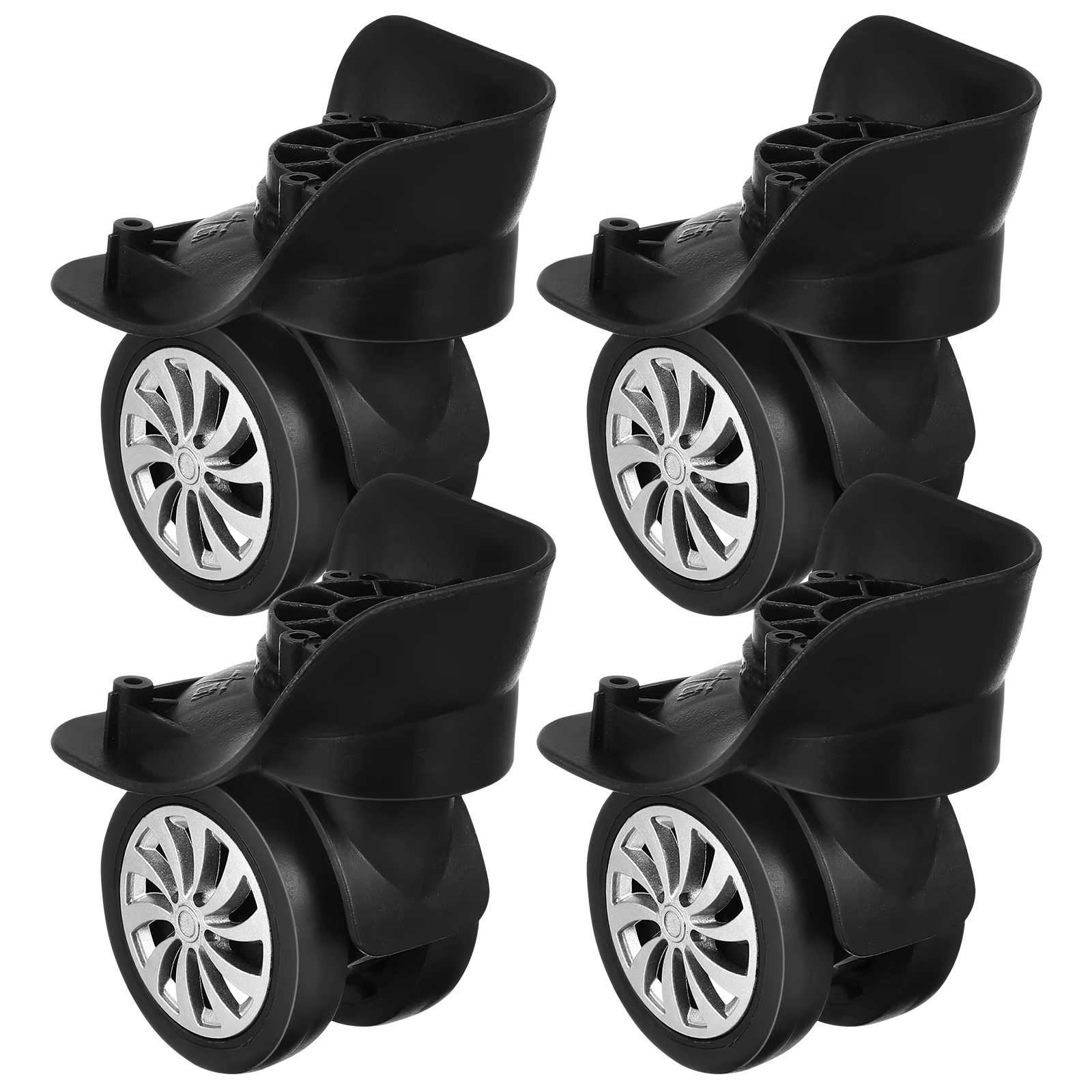 4 pièces valise roues bagages rouleau de rechange roue bagages remplacement universel 360 °   Outil 
