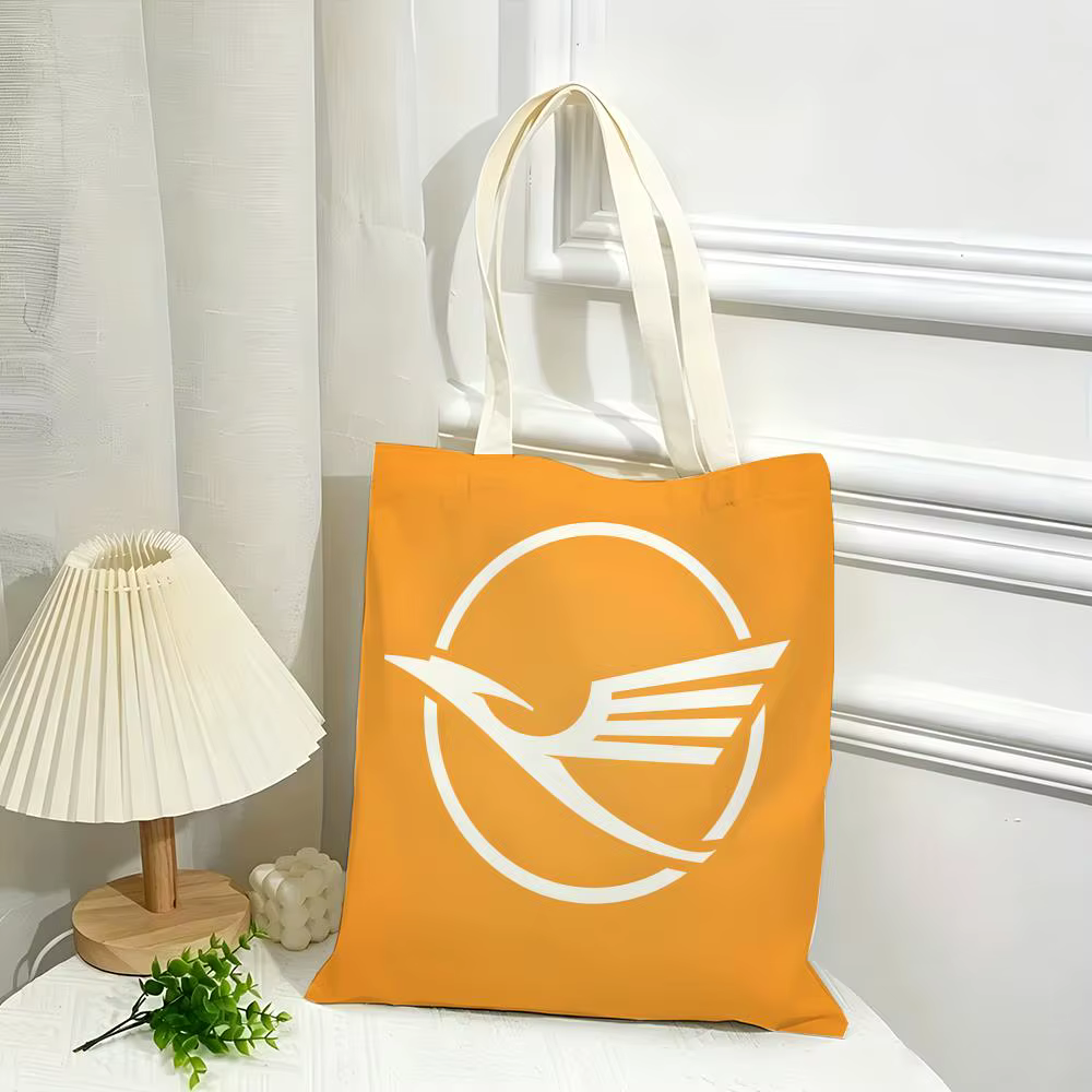 Sacs de rangement L-Lufthansa, sac en toile léger, idéal pour un usage quotidien, les courses et les