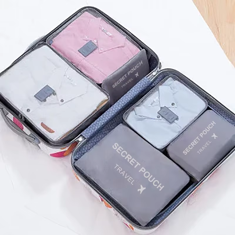 Sacs de Rangement pour Bagages de Voyage, Polyvalents, Légers, Poudres, Anti-Poussière, 6 Pièces