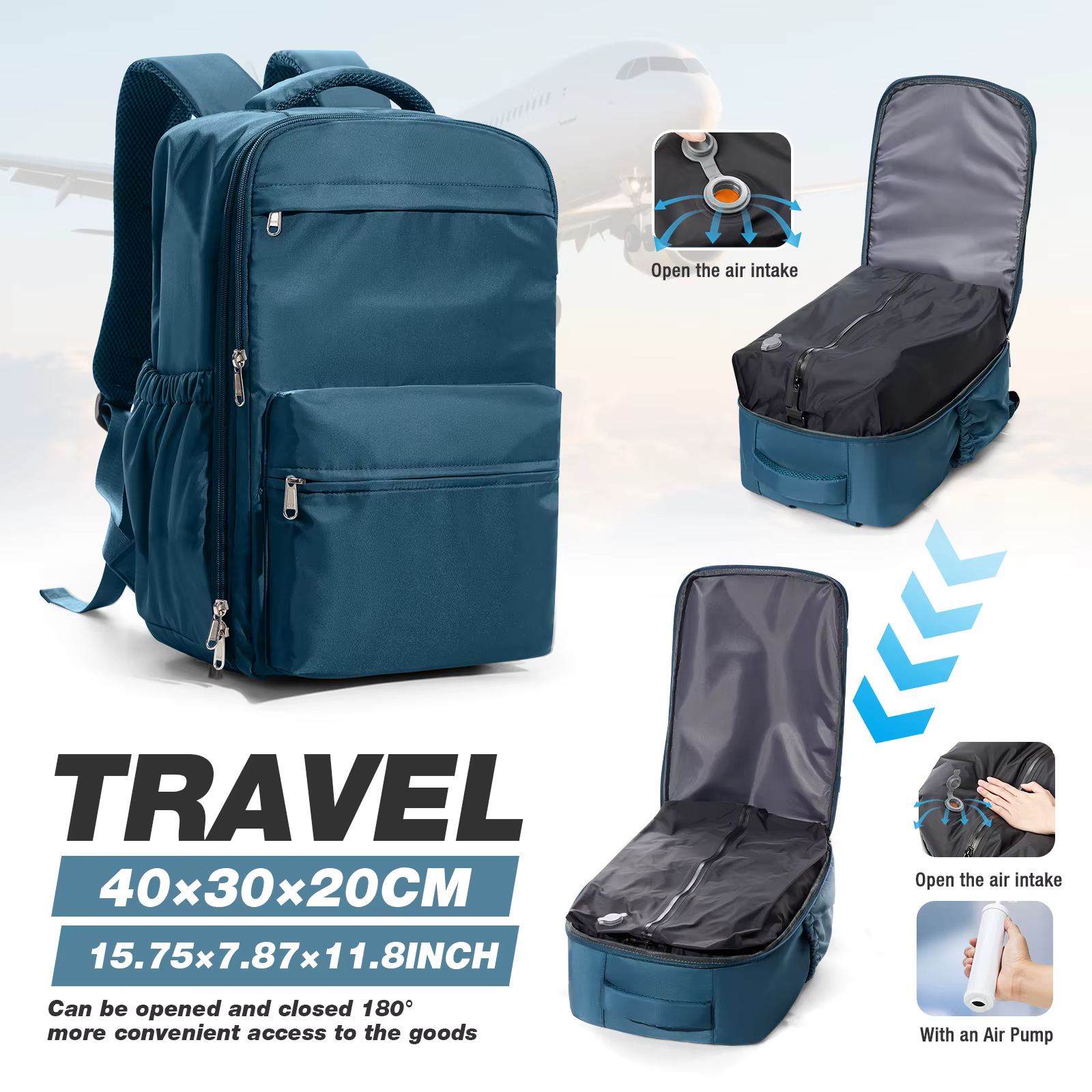 Ryanair Airlines sac de cabine sous siège 40x30x20 sac polochon de voyage bagage à main sac de voyag