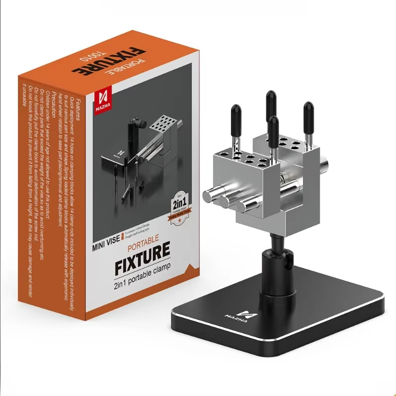MAZHA T0010 2 en 1 Mini étau de Table Portable pince compacte réglable pour la modélisation passe-te