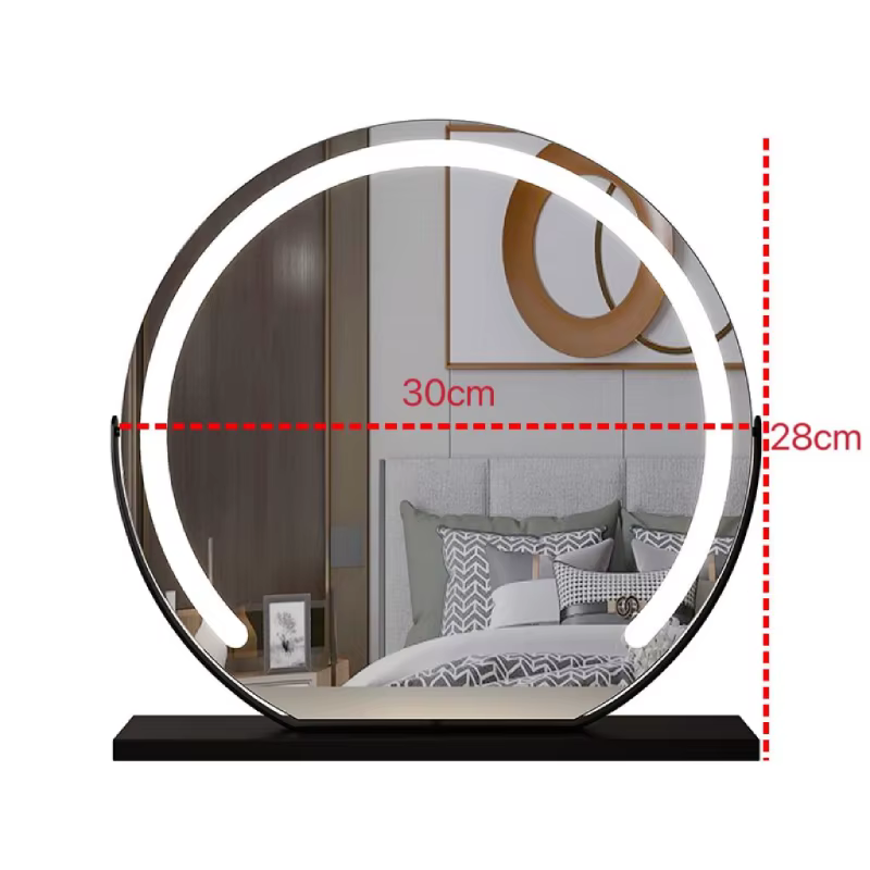 Miroir de Maquillage Éclairé, Miroir de Maquillage avec lumières, Grand Miroir de courtoisie éclairé