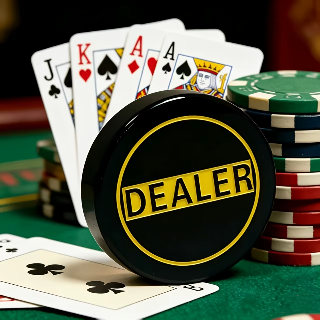 Bouton de croupier en acrylique, accessoires de jeu de poker, puce de croupier de qualité casino pro