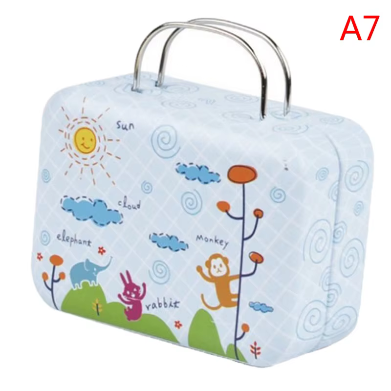 Mini Valise Colorée pour Poupées, Jouets Miniatures, Coffre de Courses, Décoration de Maison, PoinPe