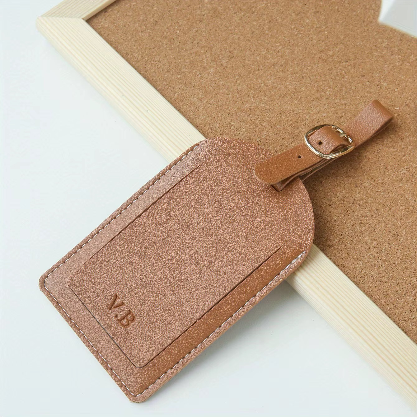 Étiquette de bagage avec initiales personnalisées, pour valises, nom personnalisé, étiquettes de bag