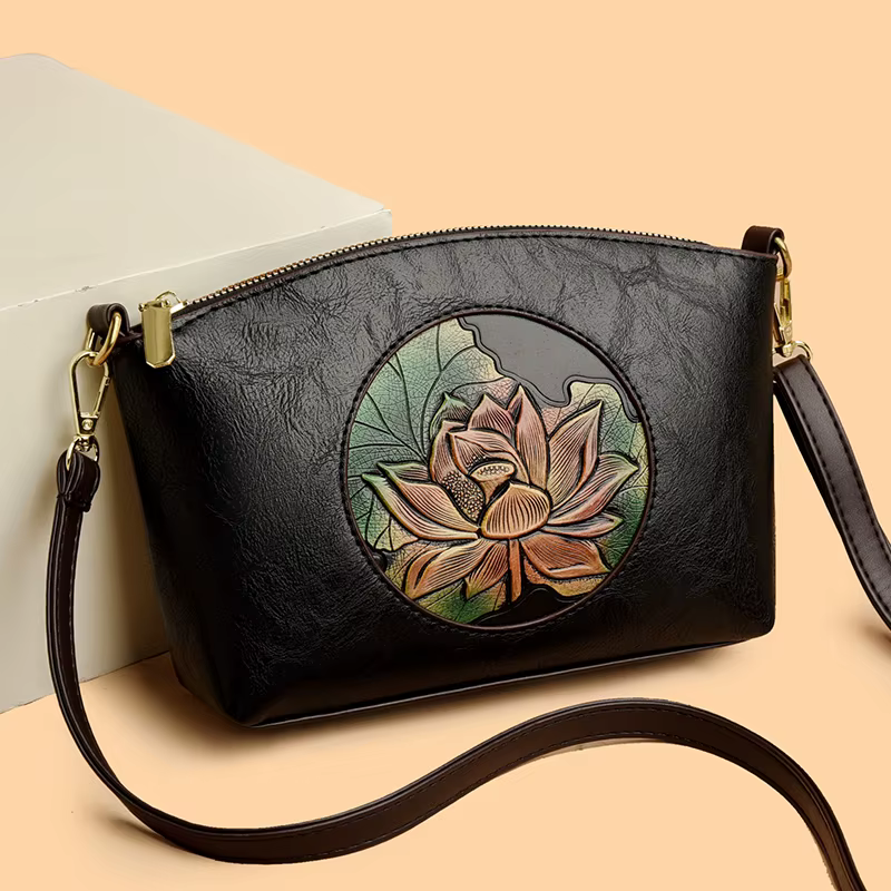 Sac à bandoulière léger de luxe pour femmes, tissu PU avec finition résistante à l'eau, Design éléga